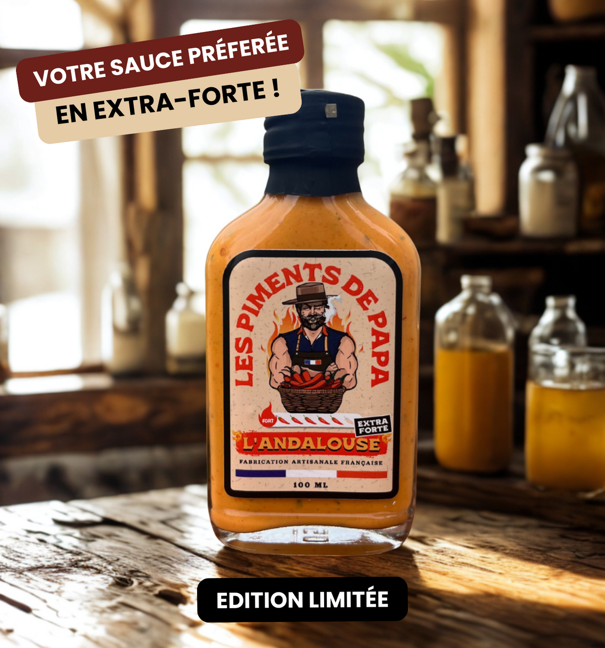 Sauce Piquante Extra Forte Andalouse Au Piment Habanero