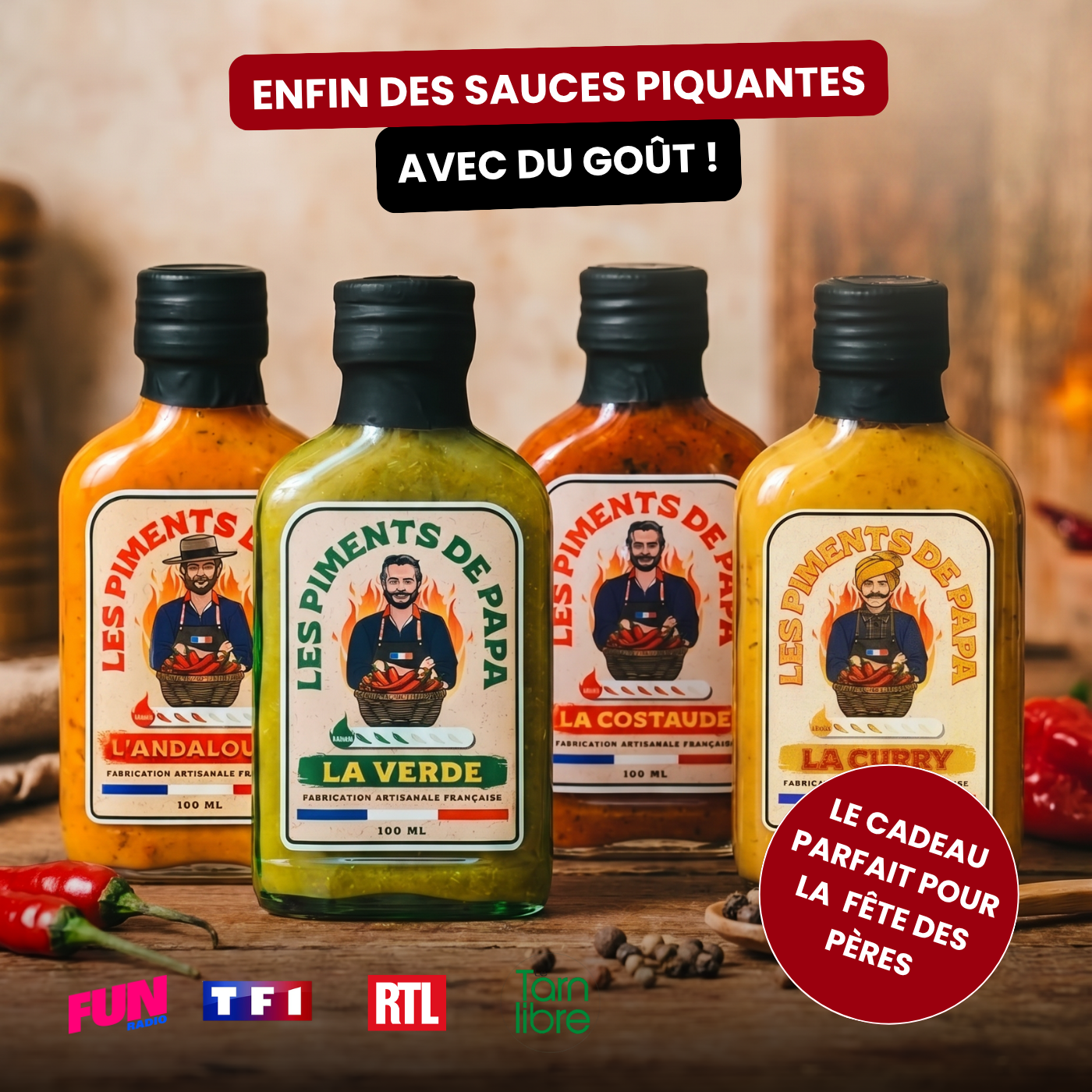 Pack découverte de sauces piquantes