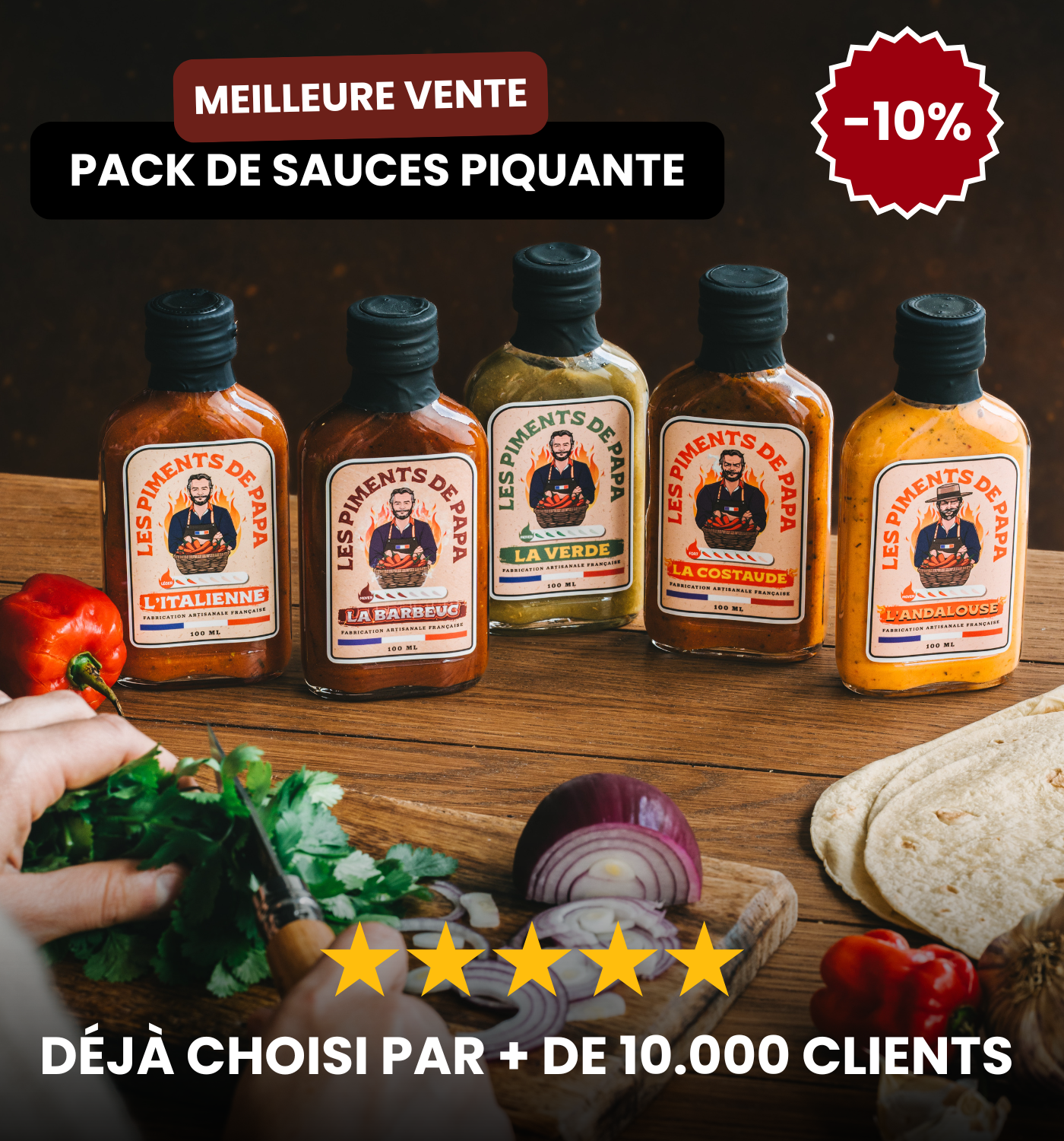 Pack découverte de sauces piquantes