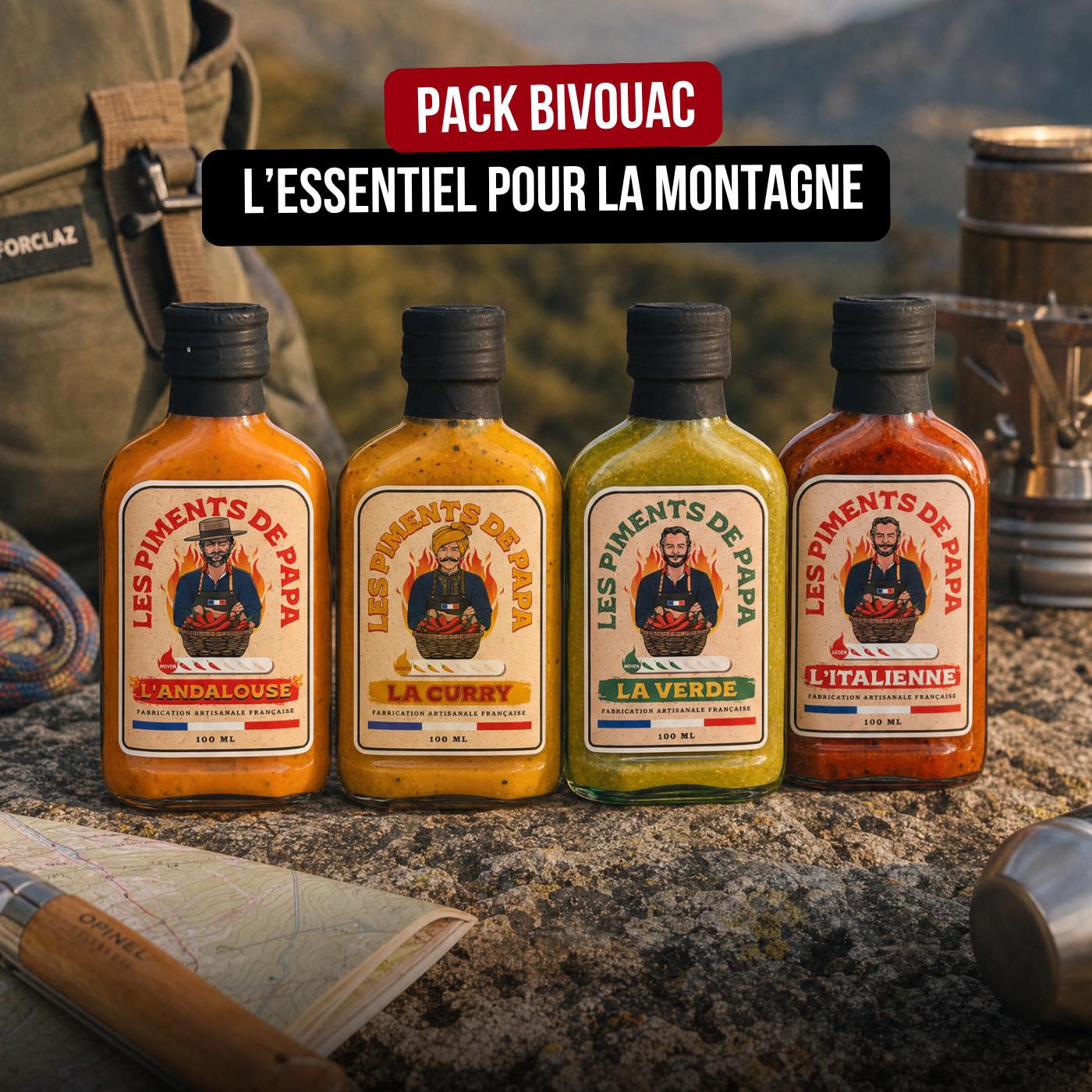 Pack Bivouac - l'essentiel pour la montagne