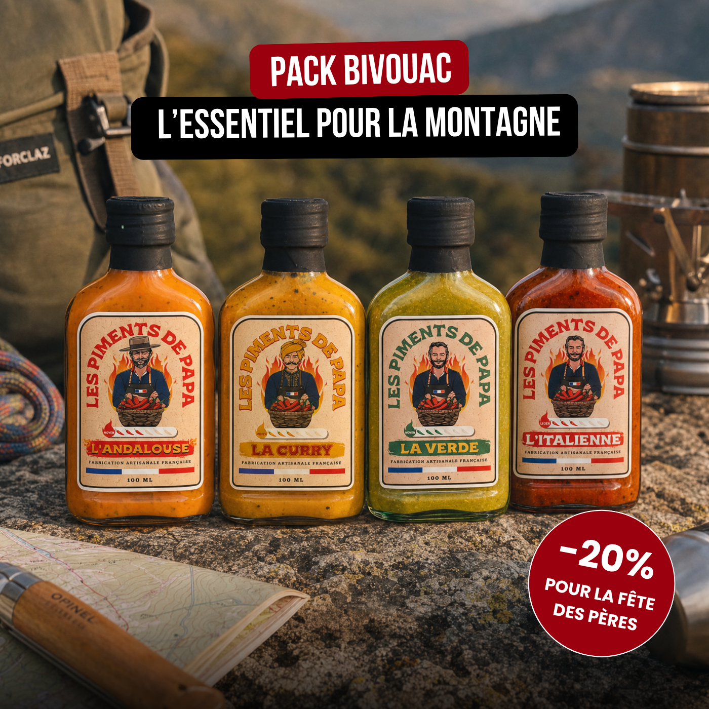 Pack Bivouac - l'essentiel pour la montagne