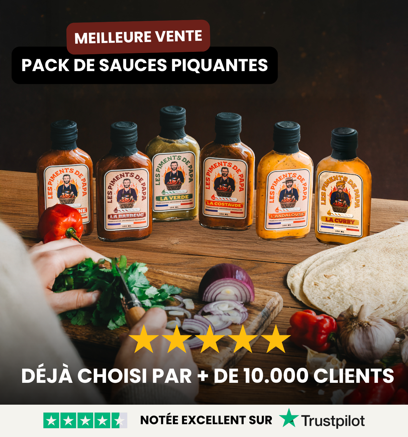 Pack découverte de sauces piquantes