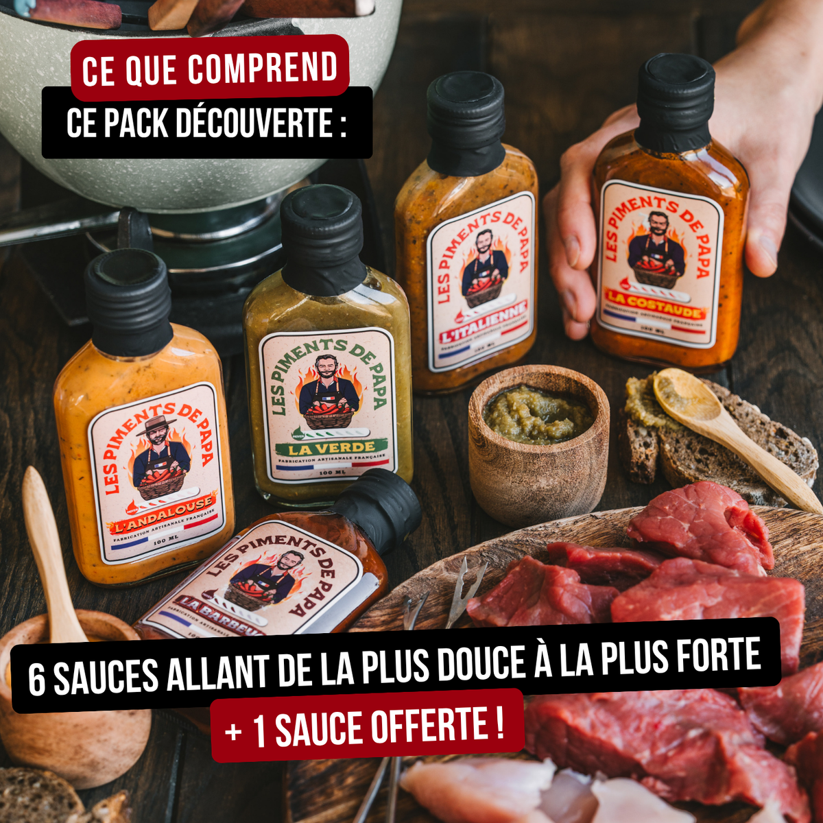 Pack découverte premium de sauces piquantes