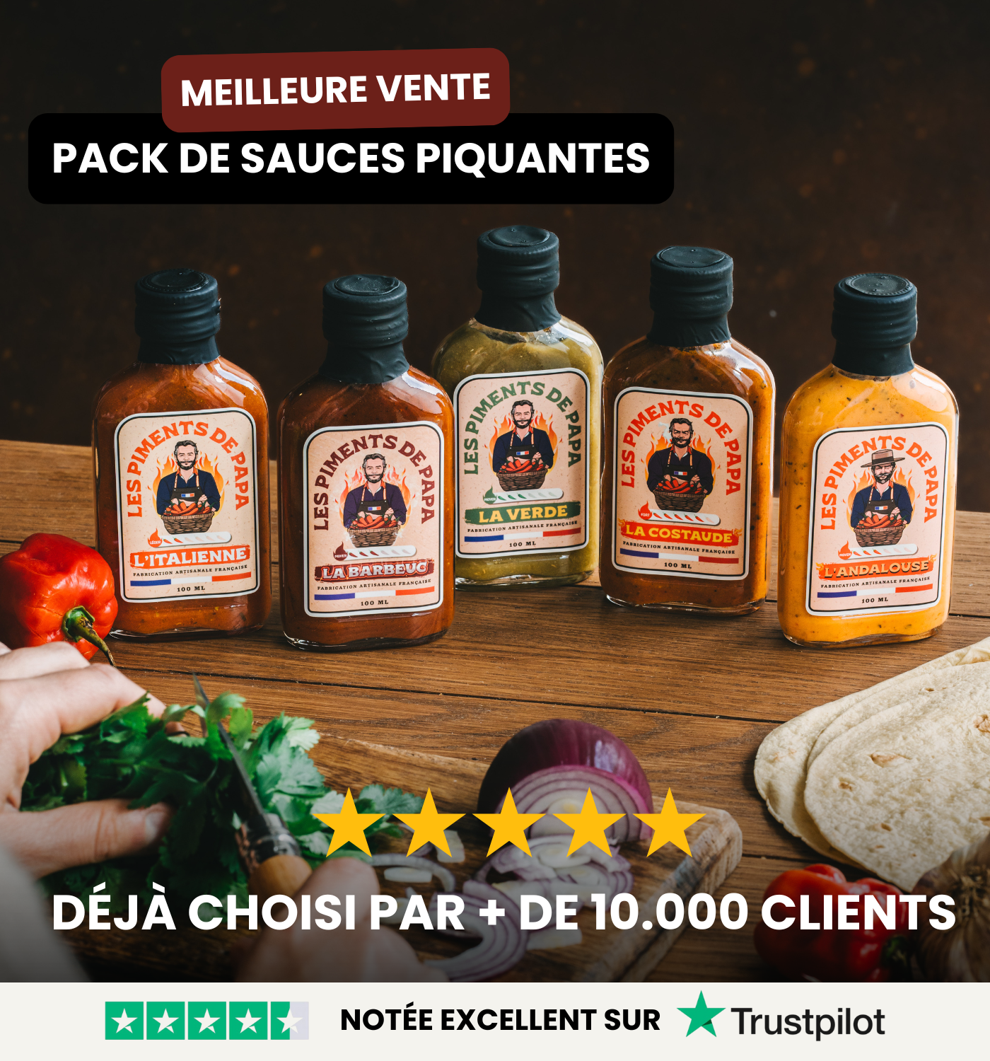 Pack découverte de sauces piquantes